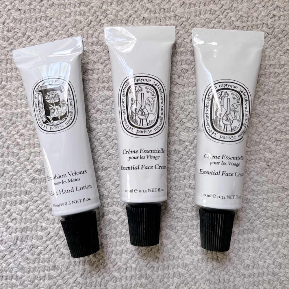Diptyque Paris Velvet Hand Lotion and Essential Face Cream Set - Travel Size